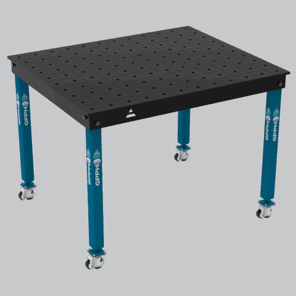 Stół Spawalniczy BASIC Rozmiar - 1200x1000mm, Siatka - 100x100mm, System - Φ16, Nogi - Na kołach