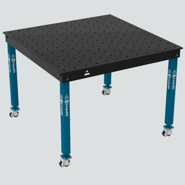 Stół Spawalniczy BASIC Rozmiar - 1200x1200mm, Siatka - 100x100mm, System - Φ16, Nogi - Na kołach