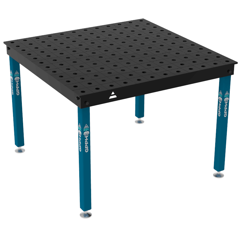 Stół Spawalniczy BASIC Rozmiar - 1200x1200mm, Siatka - 100x100mm, System - Φ28, Nogi - Na stopach