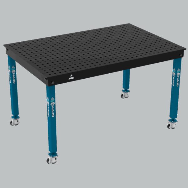 Stół Spawalniczy BASIC Rozmiar - 1500x1000mm, Siatka - 50x50mm, System - Φ16, Nogi - Na kołach