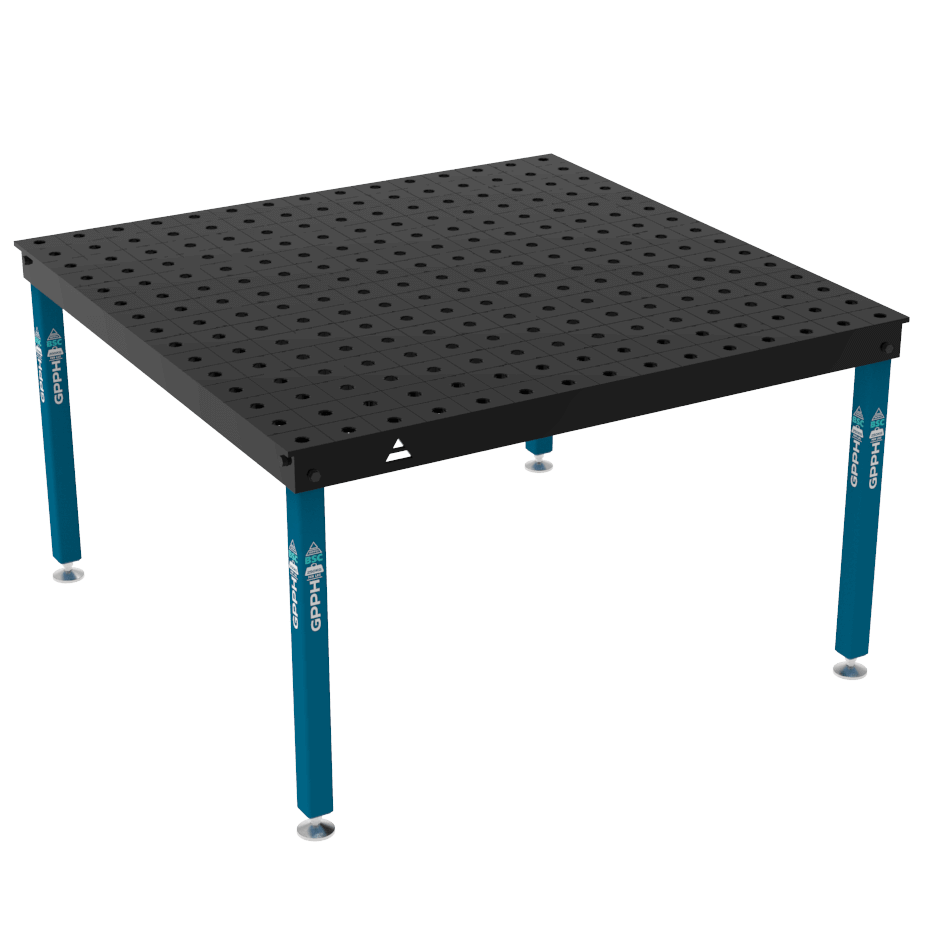 Stół Spawalniczy BASIC Rozmiar - 1500x1480mm, Siatka - 100x100mm, System - Φ28, Nogi - Na stopach