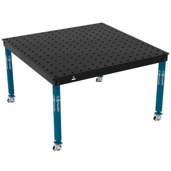 Stół Spawalniczy BASIC Rozmiar - 1500x1480mm, Siatka - 100x100mm, System - Φ28, Nogi - Na kołach