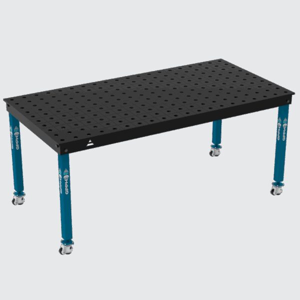 Stół Spawalniczy BASIC Rozmiar - 2000x1000mm, Siatka - 100x100mm, System - Φ28, Nogi - Na kołach