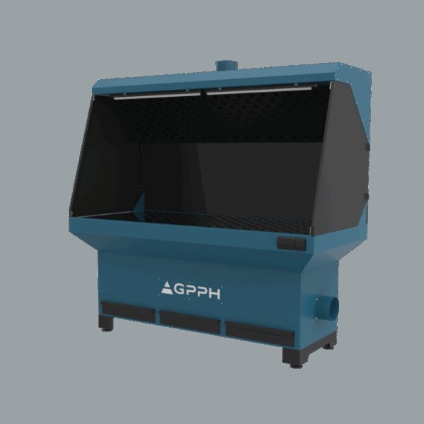 GPPH Stanowisko Szlifiersko-Spawalnicze Podstawa z odciągiem górnym 1870x770mm fi28 mm siatka 100x100 mm
