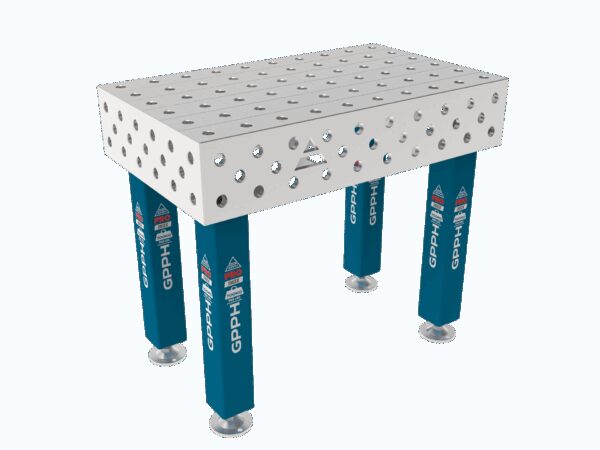 Stół Spawalniczy PRO INOX Rozmiar - 1000x600mm, Siatka - 100x100mm, System - Φ28, Nogi - Na stopach