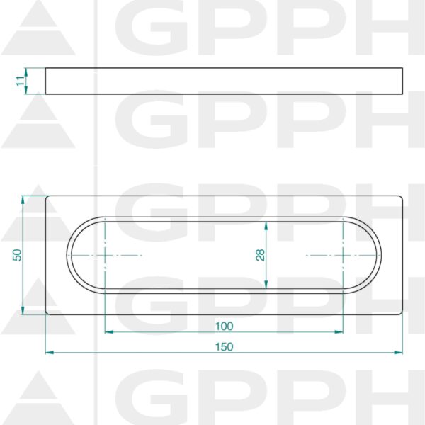 Stoper 150, System - Φ28, Seria - PLUS rysunek techniczny