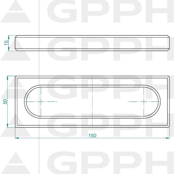 Stoper 150, System - Φ28, Seria - PRO rysunek techniczny