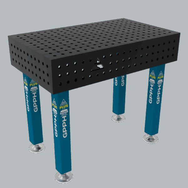 Stół Spawalniczy PLUS Rozmiar - 1000x600mm, Siatka - 50x50mm, System - Φ16, Nogi - Na stopach