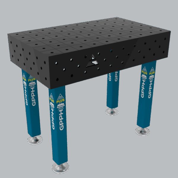 Stół Spawalniczy PLUS Rozmiar - 1000x600mm, Siatka - 100x100mm, System - Φ16, Nogi - Na stopach