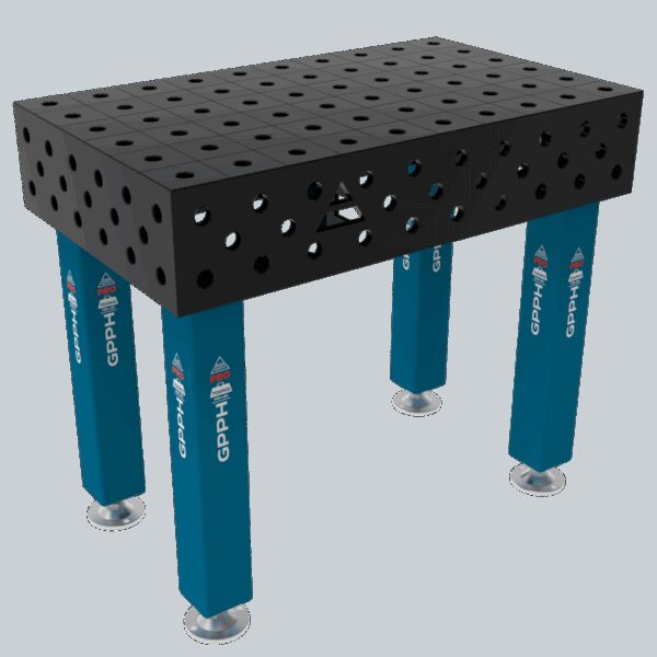 Stół Spawalniczy PRO Rozmiar - 1000x600mm, Siatka - 100x100mm, System - Φ28, Nogi - Na stopach