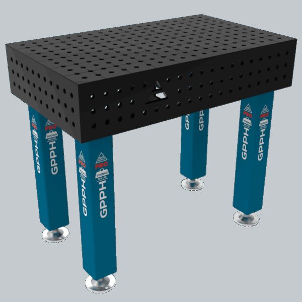 Stół Spawalniczy PRO Rozmiar - 1000x600mm, Siatka - 50x50mm, System -  Φ16, Nogi - Na stopach