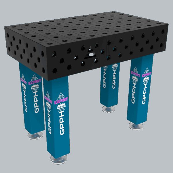 Stół Spawalniczy EXPERT Rozmiar - 1000x600mm, Siatka - 100x100mm, System - Φ28, Nogi - Na stopach