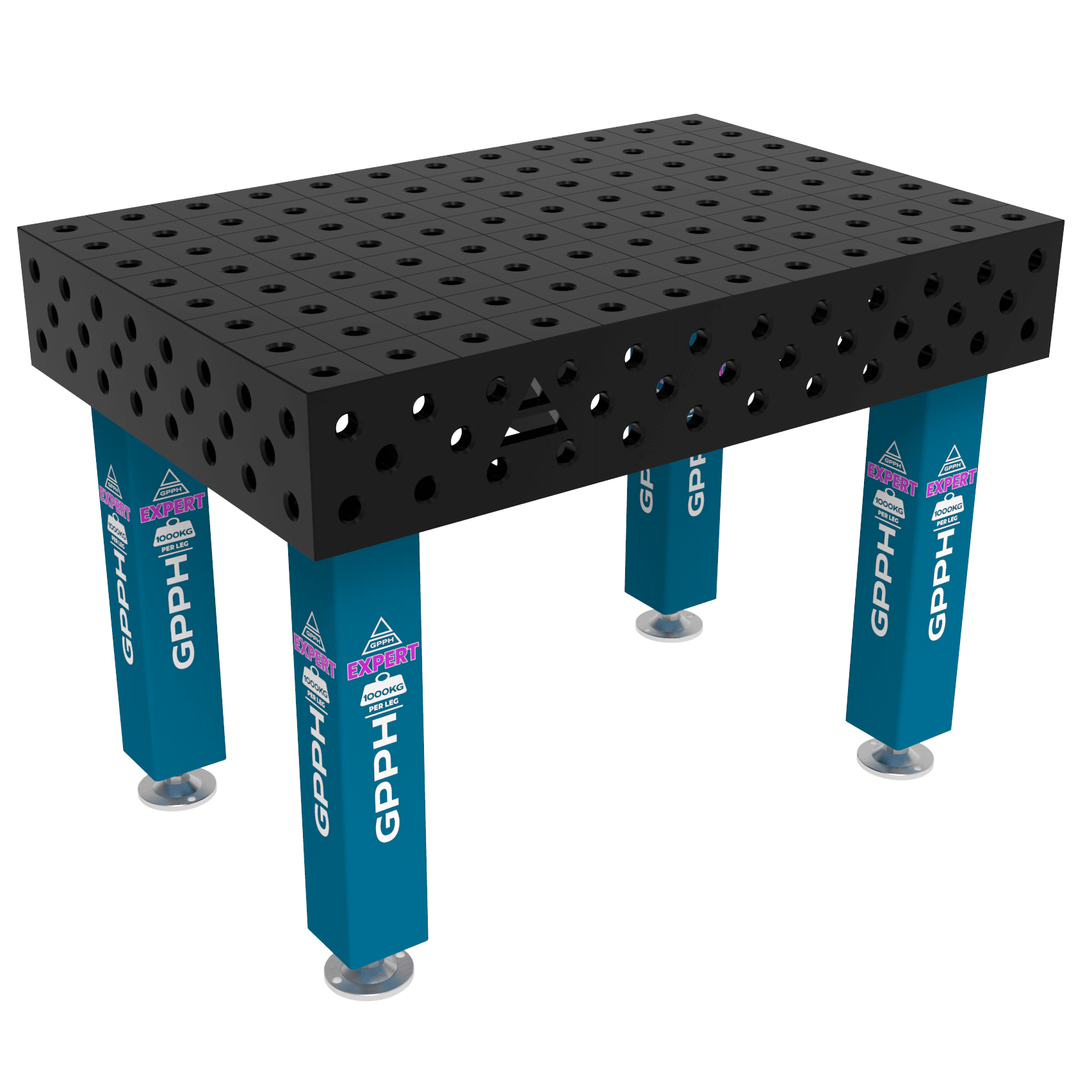 Stół Spawalniczy EXPERT Rozmiar - 1200x800mm, Siatka - 100x100mm, System - Φ28, Nogi - Na stopach