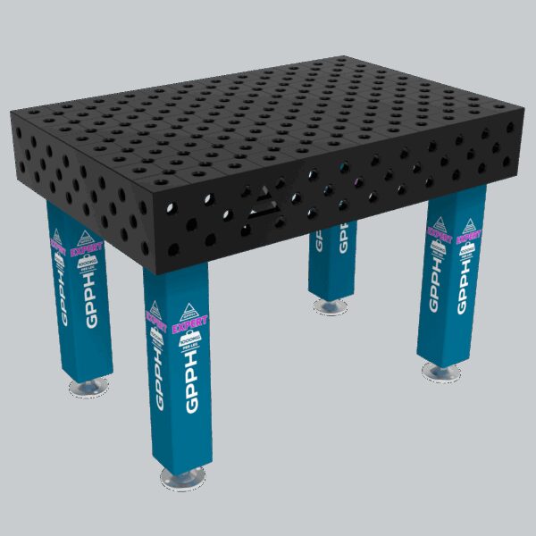 Stół Spawalniczy EXPERT Rozmiar - 1200x800mm, Siatka - diagonalna, System - Φ28, Nogi - Na stopach