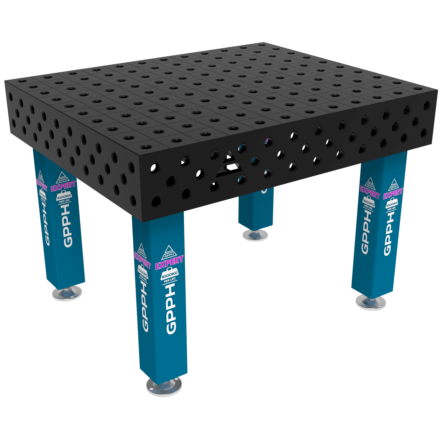 Stół Spawalniczy EXPERT Rozmiar - 1200x1000mm, Siatka - 100x100mm, System - Φ28, Nogi - Na stopach