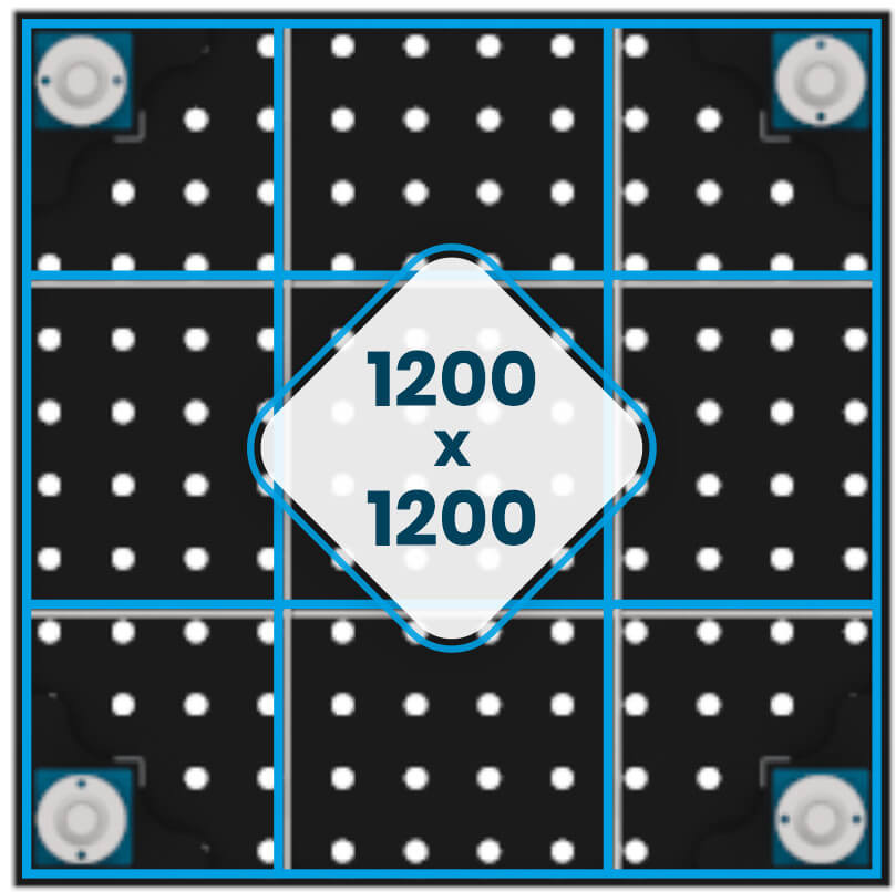 Stół Spawalniczy EXPERT 1200 x 1200 mm ożebrowanie