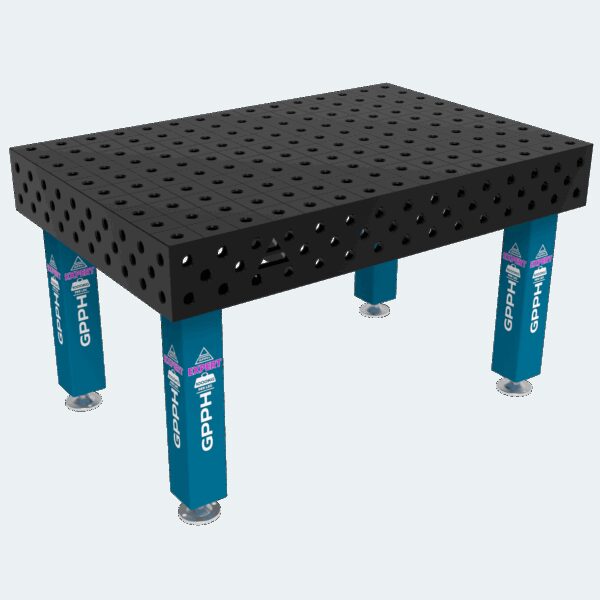 Stół Spawalniczy EXPERT Rozmiar - 1500x1000mm, Siatka - 100x100mm, System - Φ28, Nogi - Na stopach