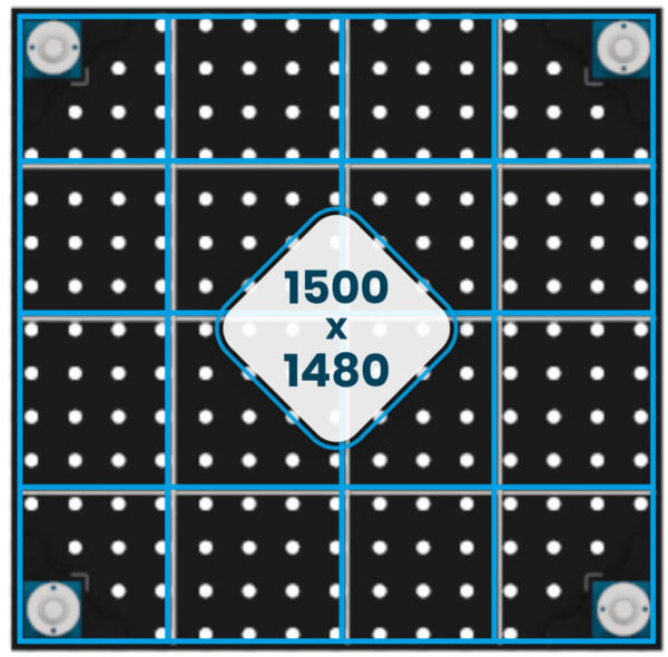 Stół Spawalniczy EXPERT 1500 x 1480 mm ożebrowanie