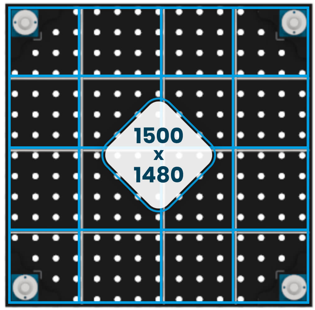Stół Spawalniczy EXPERT 1500 x 1480 mm ożebrowanie