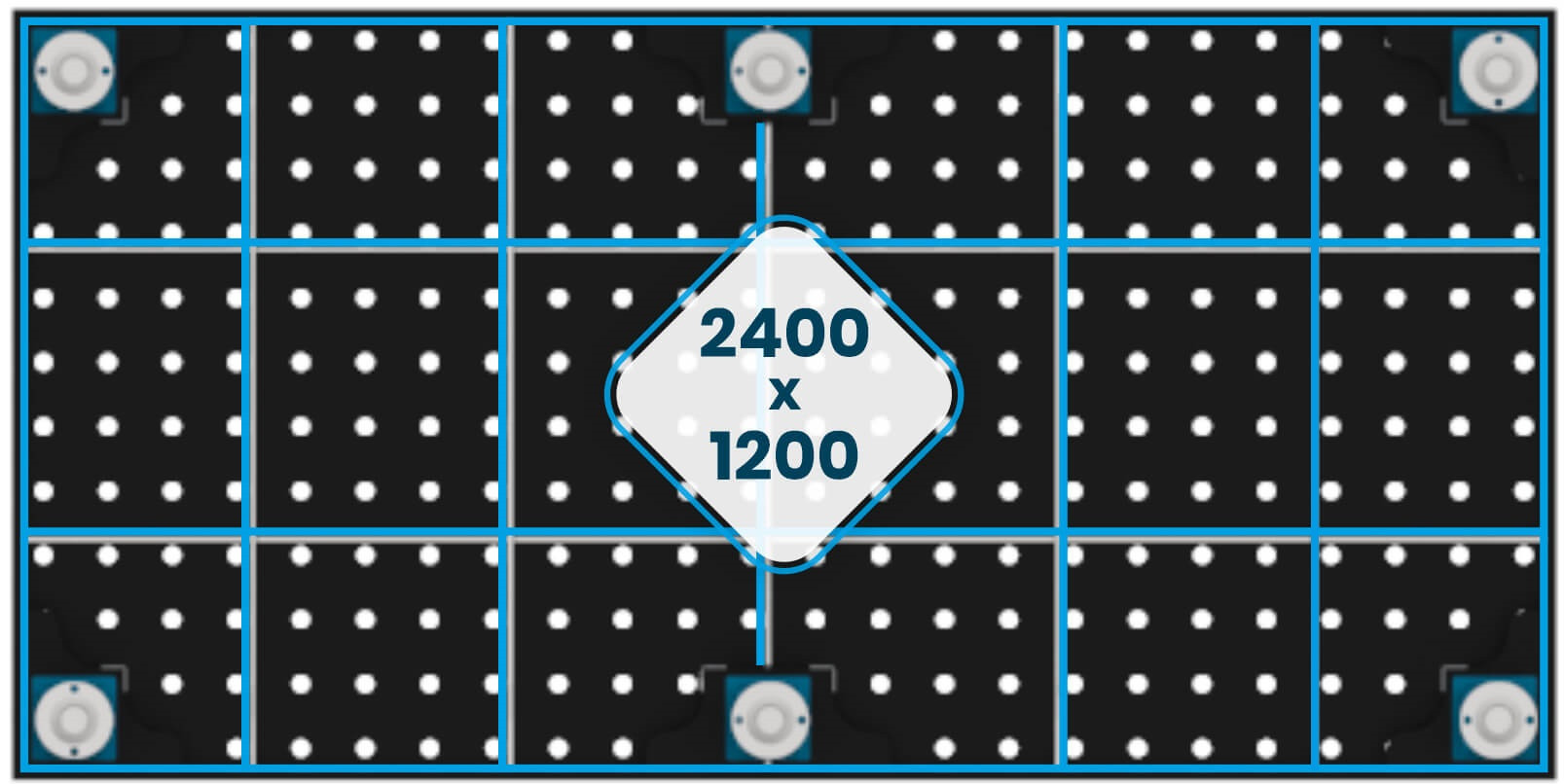 Stół Spawalniczy EXPERT 2400 x 1200 mm ożebrowanie