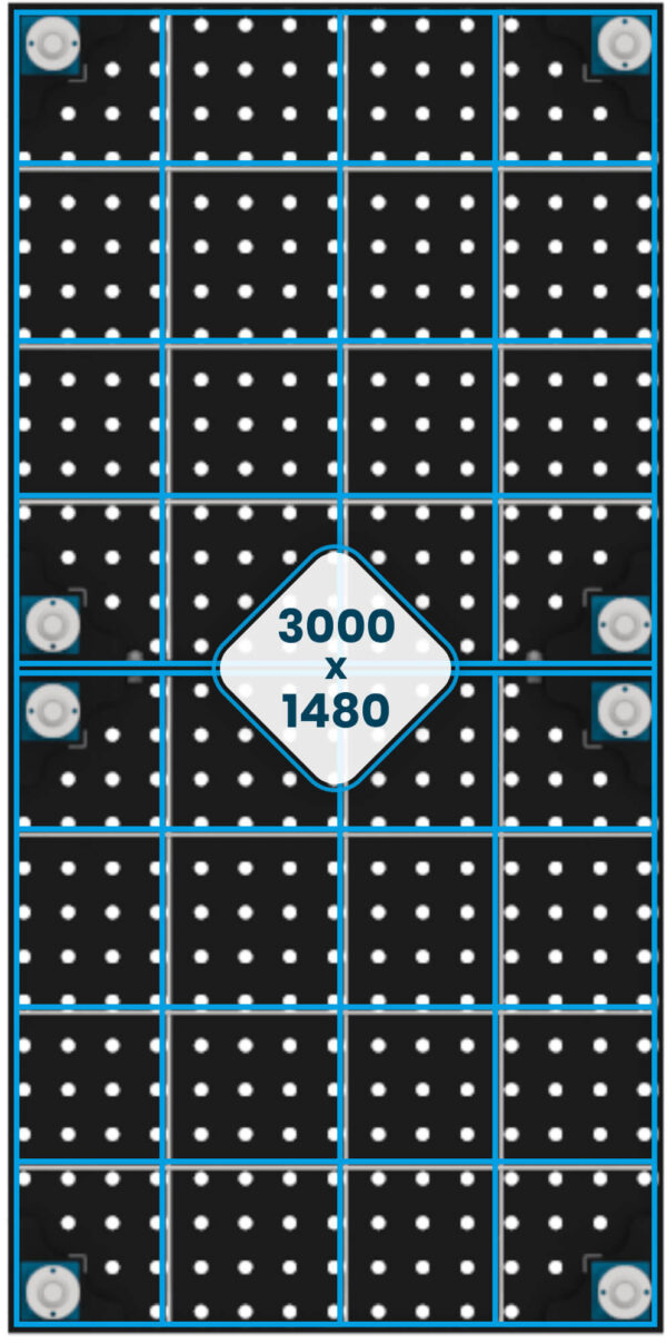 Stół Spawalniczy EXPERT 3000 x 1480 mm ożebrowanie