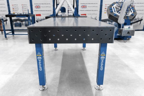 Stół Spawalniczy PLUS Siatka - 100x100mm, System - Φ16, Rozmiar - 2000x1000mm