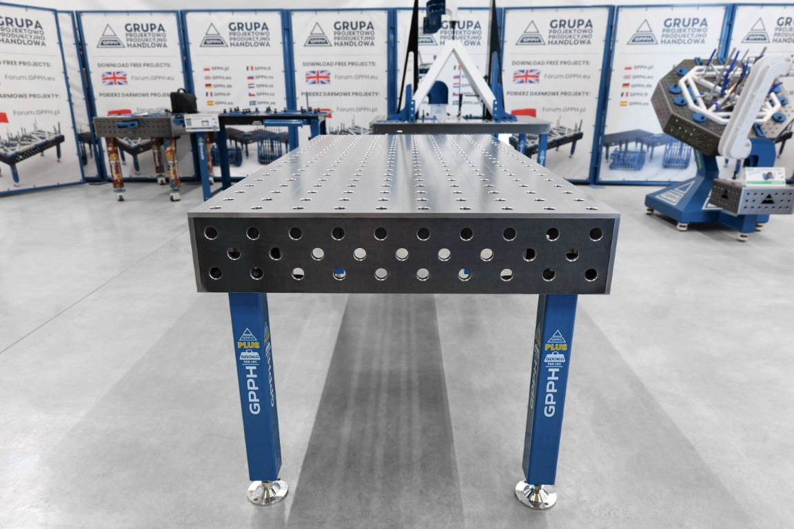 Stół Spawalniczy PLUS Siatka - 100x100mm, System - Φ28, Rozmiar - 2000x1000mm