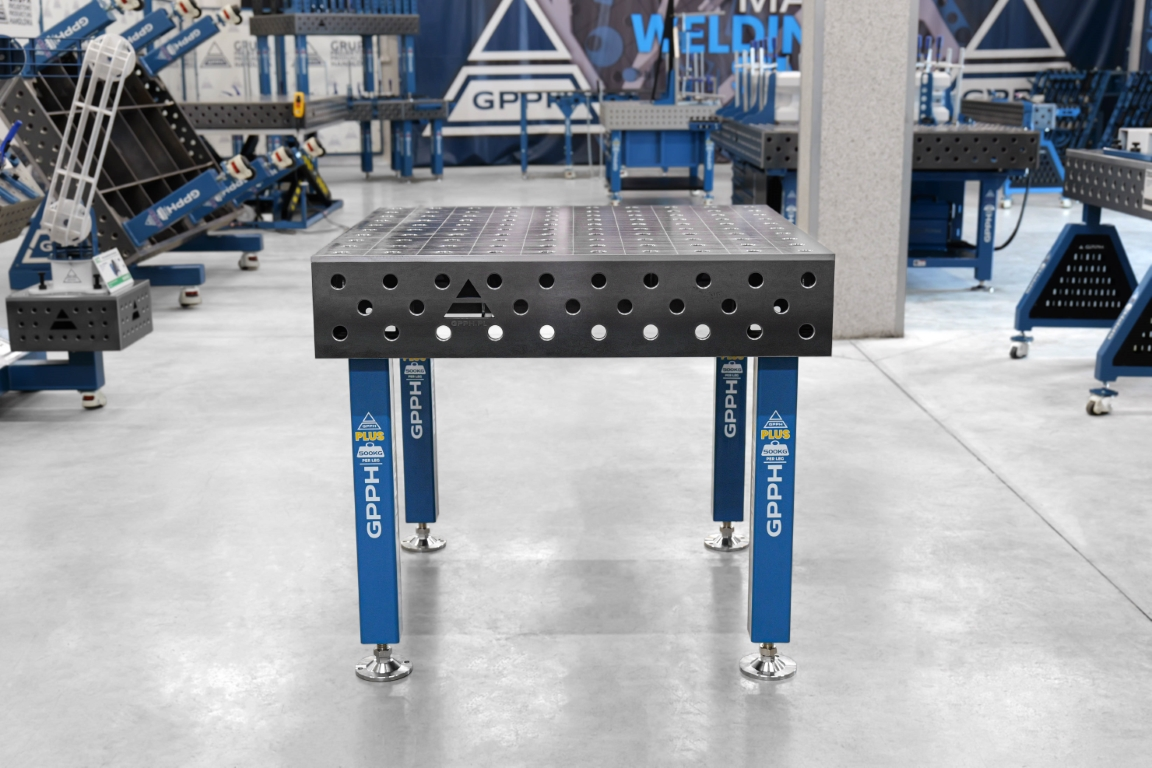 Stół Spawalniczy PLUS Rozmiar - 1000x1000mm, Siatka - 100x100mm, System - Φ28