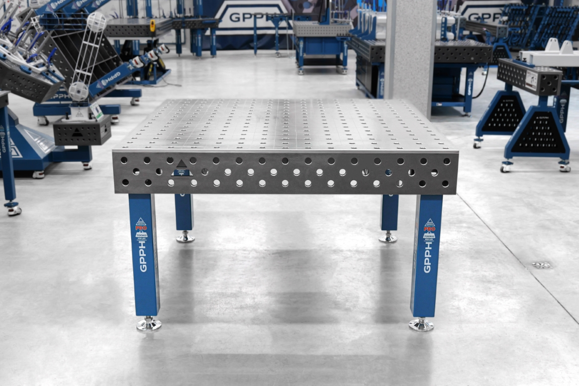 Stół Spawalniczy PRO Siatka - 100x100mm, System - Φ28, Rozmiar - 1500x1480mm