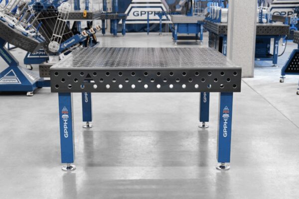 Stół Spawalniczy PRO Siatka - diagonalna, System - Φ28, Rozmiar - 1500x1480mm,