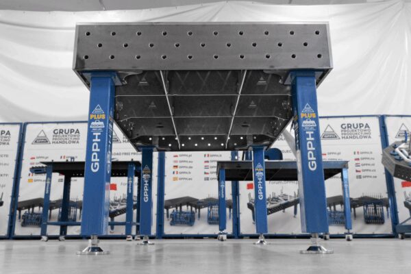 [OUTLET] Stół Spawalniczy PLUS 1500x1000 mm – system φ16, siatka 100x100 mm