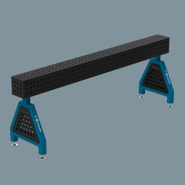 Podpora spawalnicza TRESTLE PLUS 2400x200x200 mm - system fi 16 - Siatka 50x50 mm - Na stopach