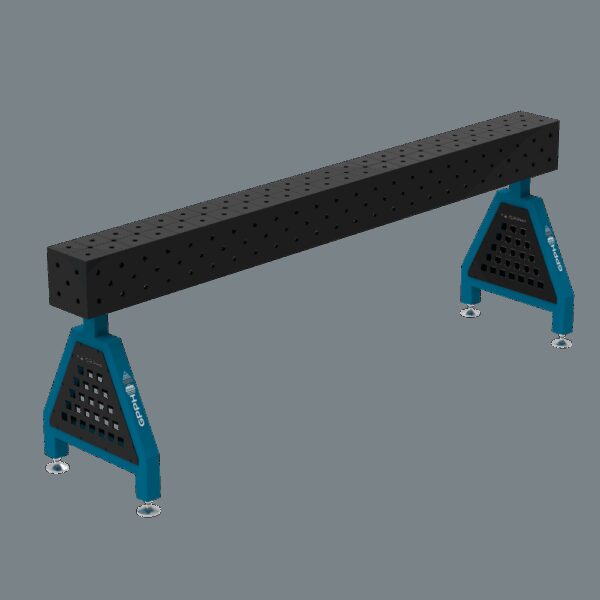 Podpora spawalnicza TRESTLE PLUS 2400x200x200 mm - system fi 16 - Siatka DIAGONALNA - Na stopach