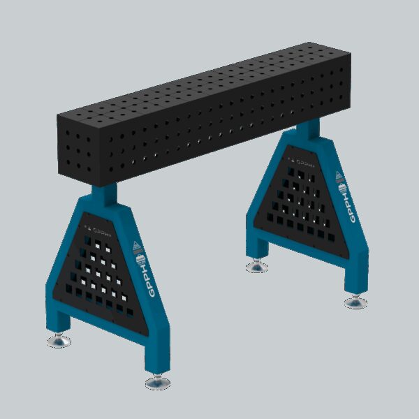 Podpora spawalnicza TRESTLE ECO 1200x200x200 mm - system fi 16 - Siatka 50x50 mm - Na stopach
