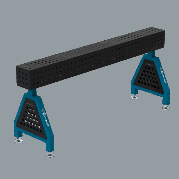 Podpora spawalnicza TRESTLE ECO 2000x200x200 mm - system fi 16 - Siatka 50x50 mm - Na stopach