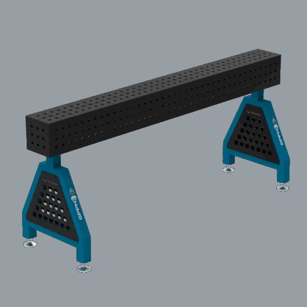 Podpora spawalnicza TRESTLE ECO 2400x200x200 mm - system fi 16 - Siatka 50x50 mm - Na stopach