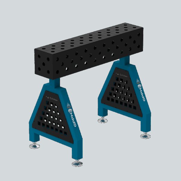 Podpora spawalnicza TRESTLE PRO 1000x200x200 mm - system fi 28 - Siatka DIAGONALNA - Na stopach