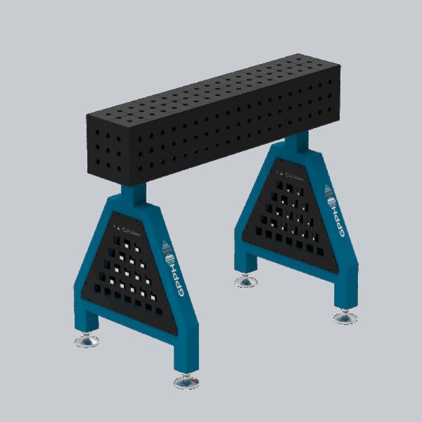 Podpora spawalnicza TRESTLE PRO 1000x200x200 mm - system fi 16 - Siatka 50x50 mm - Na stopach