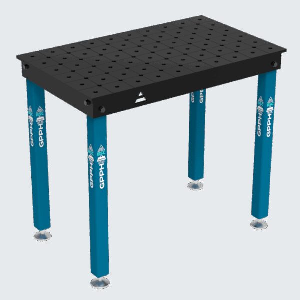Stół Spawalniczy BASIC Rozmiar - 1000x600mm, System - Φ16, Nogi - Na stopach, Siatka - DIAGONALNA