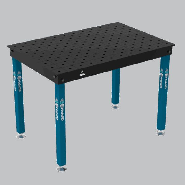 Stół Spawalniczy BASIC Rozmiar - 1200x800mm, System - Φ16, Nogi - Na stopach, Siatka - DIAGONALNA