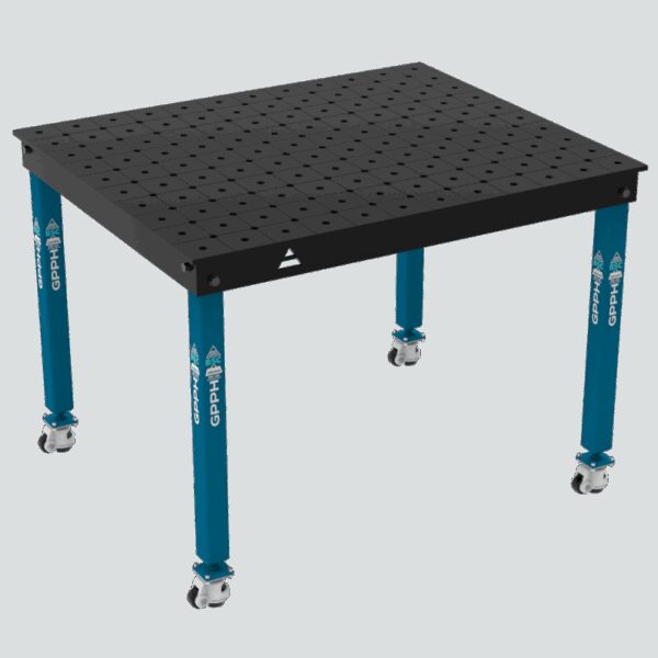 Stół Spawalniczy BASIC Rozmiar - 1200x1000mm, System - Φ16, Nogi - Na kołach, Siatka - DIAGONALNA