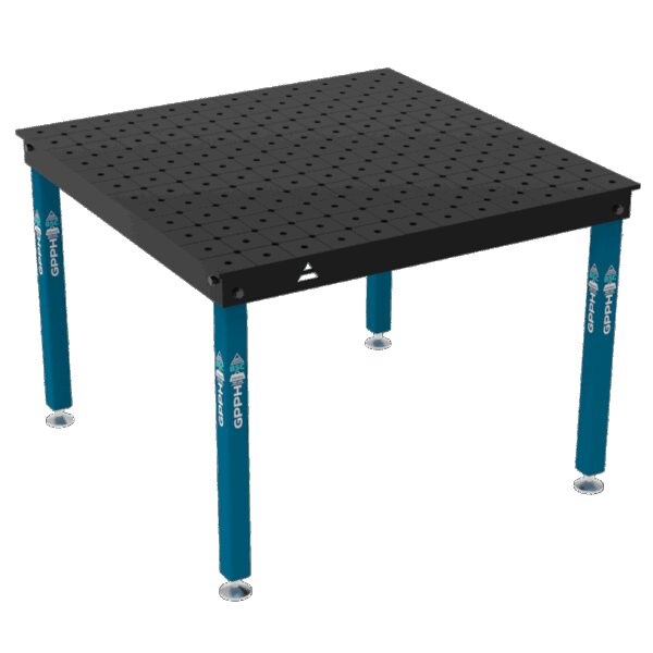 Stół Spawalniczy BASIC Rozmiar - 1200x1200mm, System - Φ16, Nogi - Na stopach, Siatka - DIAGONALNA