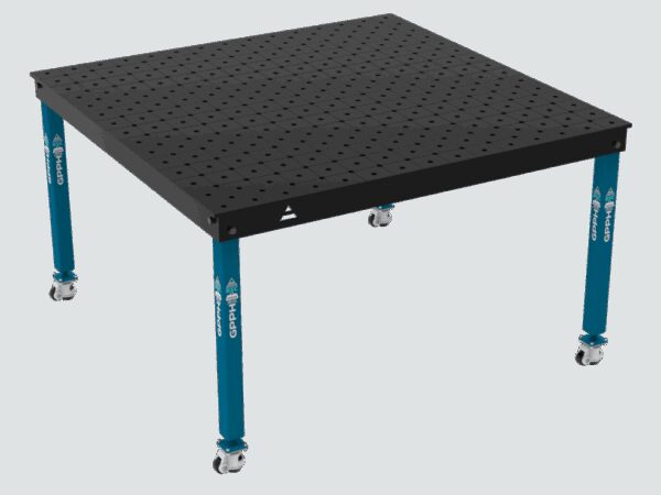 Stół Spawalniczy BASIC Rozmiar - 1500x1480mm, System - Φ16, Nogi - Na kołach, Siatka - DIAGONALNA