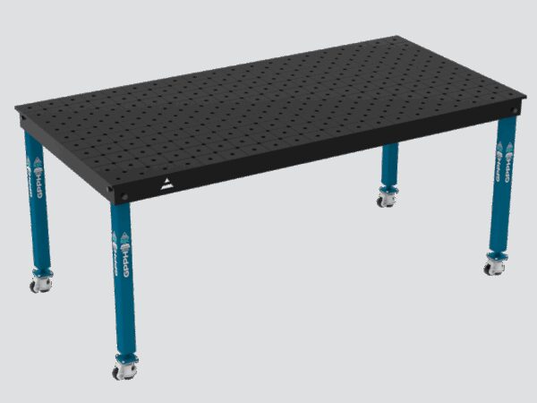 Stół Spawalniczy BASIC Rozmiar - 2000x1000mm, System - Φ16, Nogi - Na kołach, Siatka - DIAGONALNA