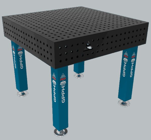 Stół Spawalniczy PRO Rozmiar - 1000x1000mm, Siatka - 50x50mm, System - Φ16, Nogi - Na stopach