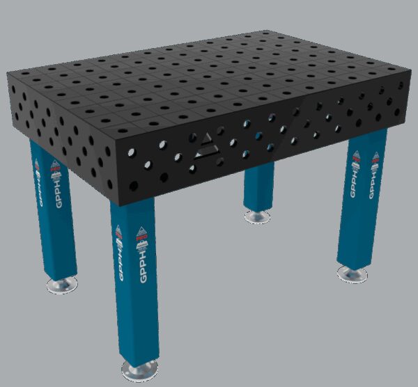 Stół Spawalniczy PRO Rozmiar - 1200x800mm, Siatka - 100x100mm, System - Φ28, Nogi - Na stopach