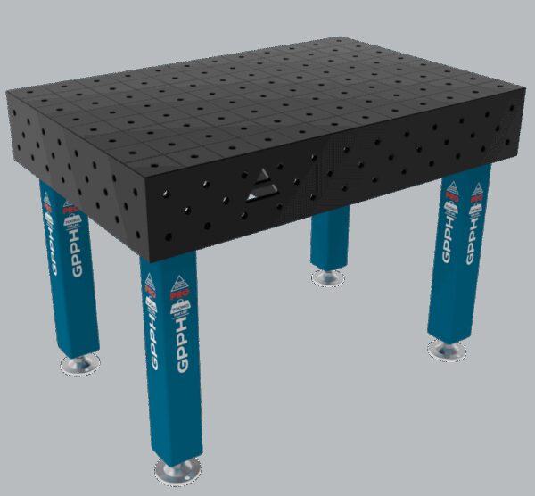 Stół Spawalniczy PRO Rozmiar - 1200x800mm, Siatka - 100x100mm, System - Φ16, Nogi - Na stopach