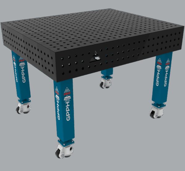 Stół Spawalniczy PRO Rozmiar - 1200x1000mm, Siatka - 50x50mm, System - Φ16, Nogi - Na kołach