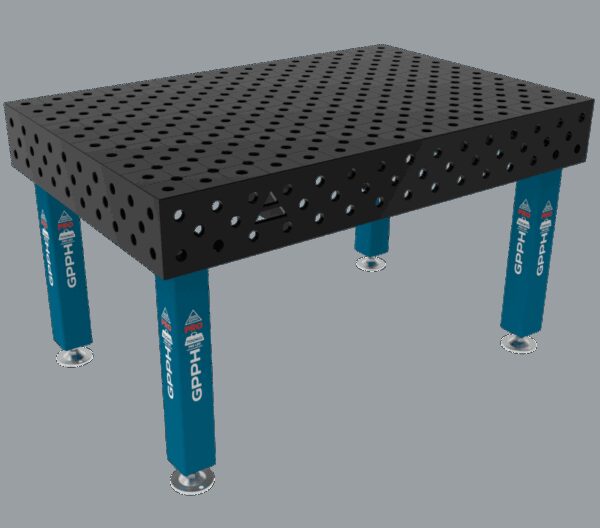 Stół Spawalniczy PRO System - Φ28, Rozmiar - 1500x1000mm, Nogi - Na stopach, Siatka - DIAGONALNA