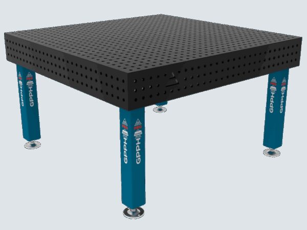 Stół Spawalniczy PRO Siatka - 50x50mm, System - Φ16, Rozmiar - 1500x1480mm, Nogi - Na nogach